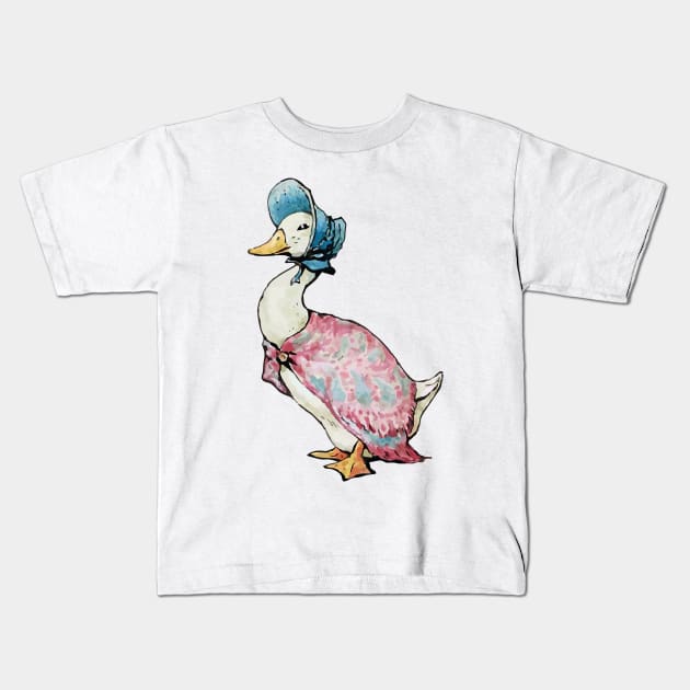 jemima puddle duck vector HiRes Kids T-Shirt by goatboyjr